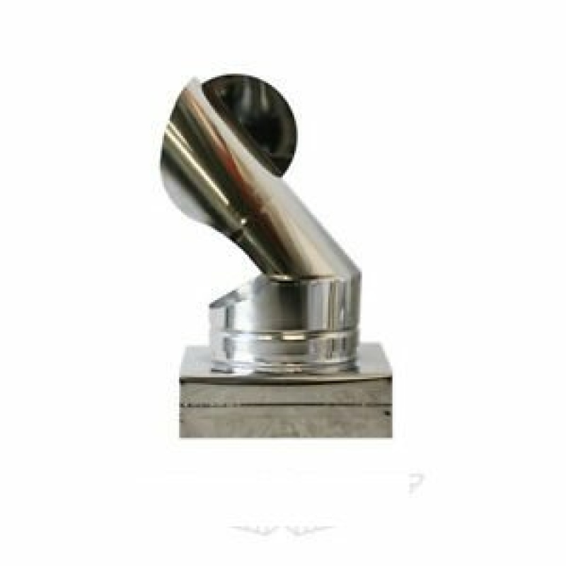 TERMINALE ASPIRATORE TIPO GALLO INOX base quadra