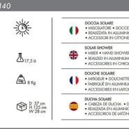 Doccia Solare Jolly Go JG180 con doccetta mobile e rubinetto lavapiedi - immagine 9