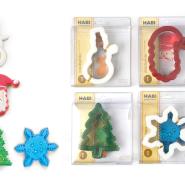Set 3 Taglia Biscotti Inox Silicone Natale Assortiti - immagine 2