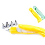 Penna decoratrice per dolci, cake design -giallo