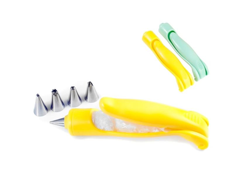 Penna decoratrice per dolci, cake design -giallo