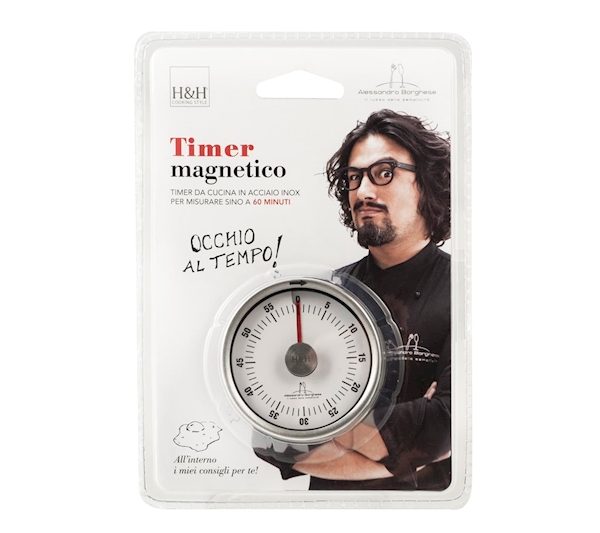 Timer cucina meccanico Alessandro Borghese Timer cucina Alessandro Borghese