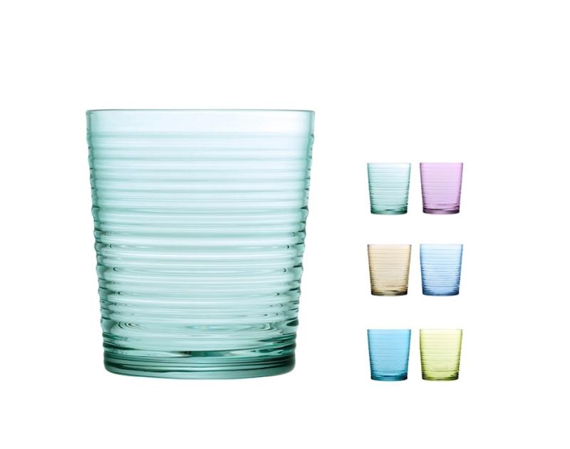 Set 6 bicchieri Granada Pasabahce - colori assortiti