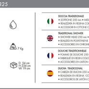 Doccia tradizionale da interno o esterno Funny Yin T325 con soffione e rubinetto basso - immagine 14