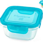 Contenitore vetro quadrato Frigoverre Evolution Bormioli 12x12 cm - immagine 4