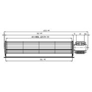 Ventilatore Tangenziale D.60 L.420 mm per Stufe a pellet Ecoforest Vigo - Cies - immagine 2
