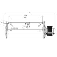 Ventilatore Tangenziale TRIAL L.319 mm per Stufe a pellet Adler, Ravelli, Karmek One, Kingfire - immagine 4