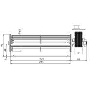 Ventilatore Tangenziale TRIAL L.319 mm per Stufe a pellet Adler, Ravelli, Karmek One, Kingfire - immagine 2
