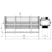 Ventilatore Tangenziale D.65 L.370 mm per Stufe a pellet Ravelli, Karmek One, Nordica, Edilkamin (modelli in descrizione) - immagine 4