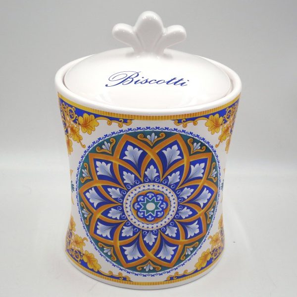 Biscottiera in porcellana Positano