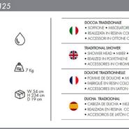 Doccia tradizionale da interno o esterno Funny Yin T125 con rubinetto basso - immagine 15