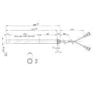 Candeletta Accensione stufe a pellet con flangia 270 mm diam. 12,5 mm - 470 W - immagine 2