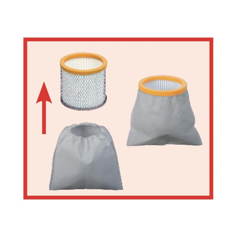 Prefiltro autoestinguente per filtro Hepa per aspiraceneri Ribimex - 2pz - immagine 2