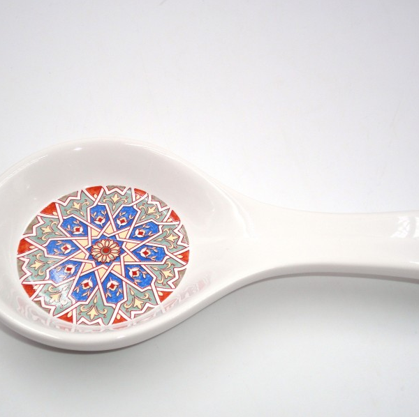 Poggiamestolo in porcellana Marrakech