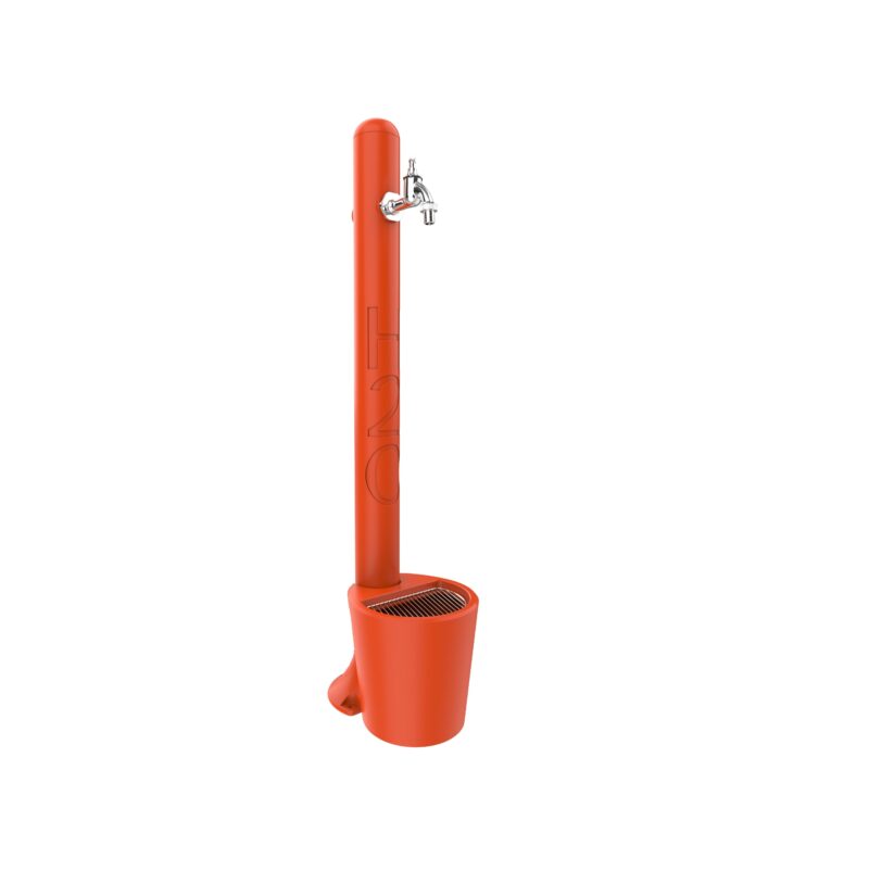 Fontana H20 GH115 da giardino con rubinetto portagomma e secchiello Tulip - immagine 4