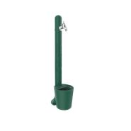 Fontana H20 GH115 da giardino con rubinetto portagomma e secchiello Tulip