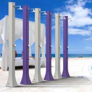 Doccia solare da spiaggia/piscina Big Happy Five F620 -36 Lt con rubinetto lavapiedi - immagine 2
