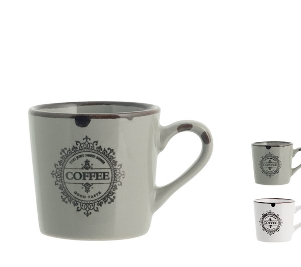 Set 6 tazzine caffè in stoneware Vintage 90cc