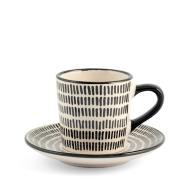 Set 6 tazzine caffè con piattino in stoneware Vhera - immagine 7