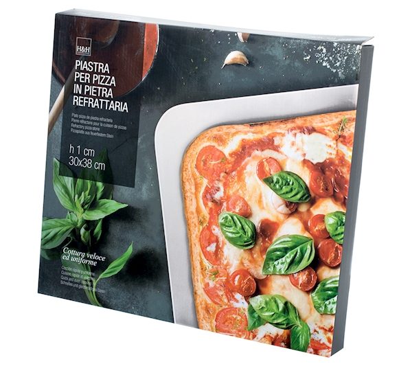 Piastra Refrattaria Rettangolare per Pizza - cm30 x 38 Piastra Refrattaria Rettangolare Pizza