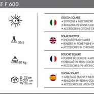 Doccia solare da spiaggia/piscina Big Happy Five F600 36 Lt - immagine 11