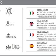 Doccia solare Happy XL Arkema H400 - 35 L - immagine 12
