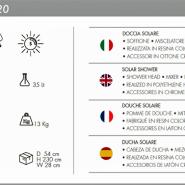 Doccia solare Happy XL 35 Litri - Arkema H420 con rubinetto lavapiedi - immagine 11