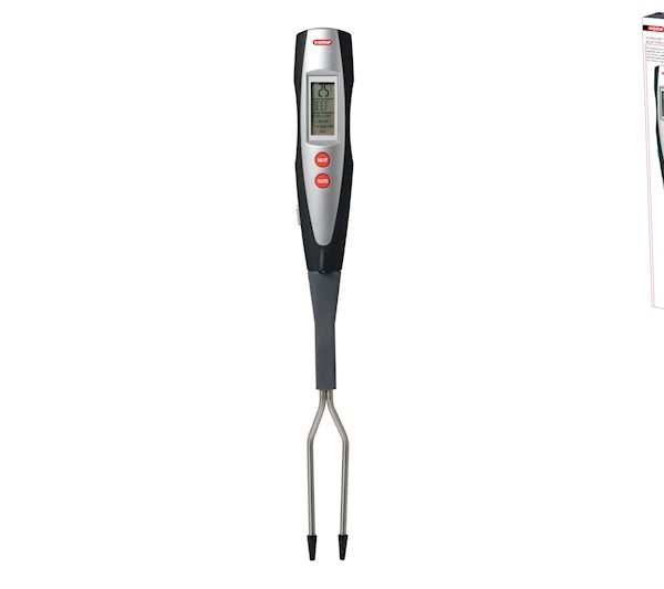 Forchettone elettrico con termometro digitale da cucina/barbecue