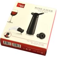 Set 5 pezzi wine saver gift Vacuvin - pompa salvagusto + 2 tappi e 2 versatori - immagine 3