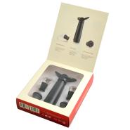 Set 5 pezzi wine saver gift Vacuvin - pompa salvagusto + 2 tappi e 2 versatori - immagine 2