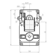 Motore elettrico per girarrosto Kenta 2 rpm, per barbecue, forni e camini. - immagine 4