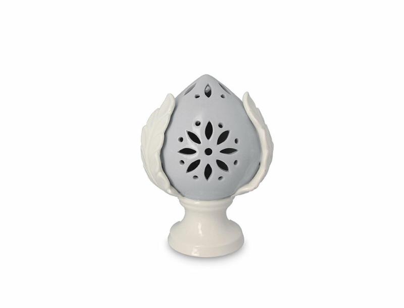 Pomo in ceramica lampada led - 14 cm (h)