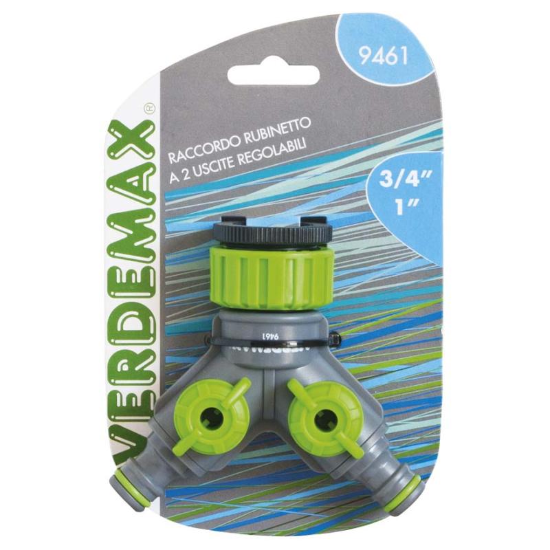 Raccordo rubinetto a 2 vie regolabili 3/4” - 1” - immagine 2