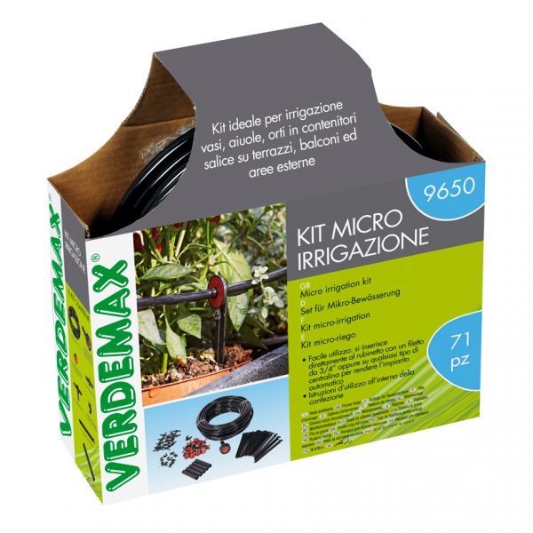 Kit Microirrigazione Verdemax- Tubo ALA Gocciolante con raccordi e Picchettierdemax