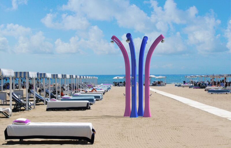 Doccia solare Happy Beach F530 - 24 Litri con Temporizzatore e Lavapiedi - immagine 2