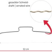 Archetto tagliatorte, Con cavo seghettato, Lunghezza: 32 cm, Acciaio inox - immagine 5