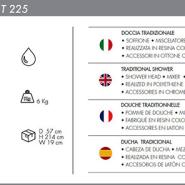Doccia tradizionale Funny Yang T225 con rubinetto lavapiedi - immagine 12