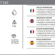 Doccia tradizionale Funny Yang T245 con doccino mobile - immagine 12