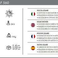 Doccia solare Happy Beach F560 - 24 Litri con Temporizzatore - immagine 12