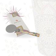 Rotella Tagliapizza, manico in porcellana con box, Bore More, cm 18 - immagine 2