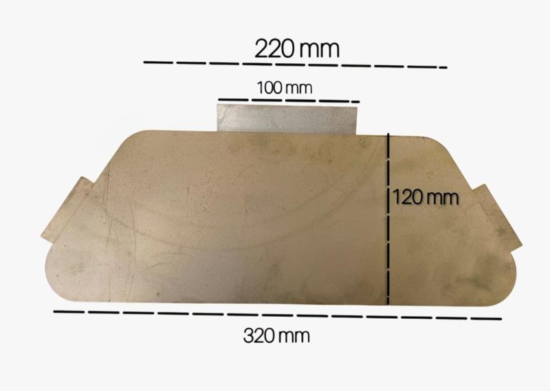 Tagliafiamma in acciaio Stufe Ecoteck Ravelli Sofia - Alessia (650) - Sara (700) - Silvia- Rebecca - Matilde - Cora - immagine 2