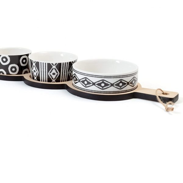 Ethnic Set Antipastiera 3 Coppe