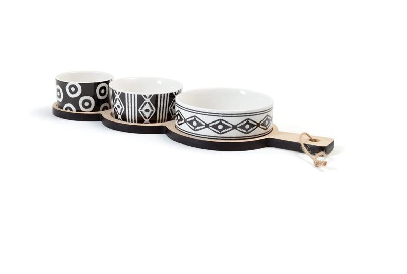 Ethnic Set Antipastiera 3 Coppe