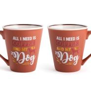 Mug decoro caffè in new bone china cc 340 assortiti - immagine 3