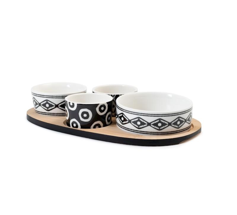Confezione 4 coppette Ethnic