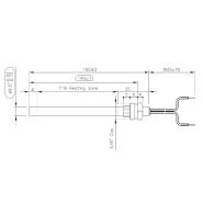 Candeletta Accensione L.140 mm 350 W stufe a pellet MCZ - Red 365 - immagine 2