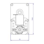 Motoriduttore Coclea 4  rpm Albero 9,5 mm per stufe e caldaie a pellet - immagine 2