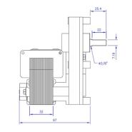 Motoriduttore Coclea 4  rpm Albero 9,5 mm per stufe e caldaie a pellet - immagine 4