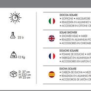 Doccia Solare da Giardino Jolly S A600 in Alluminio - 22 Litri - immagine 10