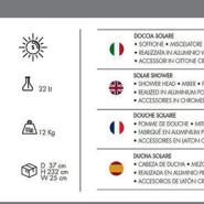 Doccia Solare da Giardino Jolly S A620 in Alluminio - 22 Litri con lavapiedi - immagine 13